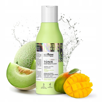 So Flow Normalizujący Tonik Enzymatyczny Skóra Tłusta Mieszana Melon 150ml