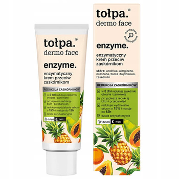 Tołpa Dermo Face Enzyme. Enzymatyczny Krem Do Twarzy Ananas Na Dzień i Na Noc 40ml