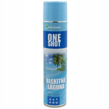 Freshtek One Shot Neutralizator Zapachów Odświeżacz Powietrza Błękitna Laguna