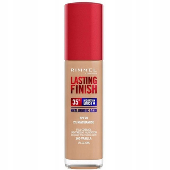 Rimmel Lasting Finish 35HR Nawilżający Podkład Do Twarzy 160 Vanilla 30ml