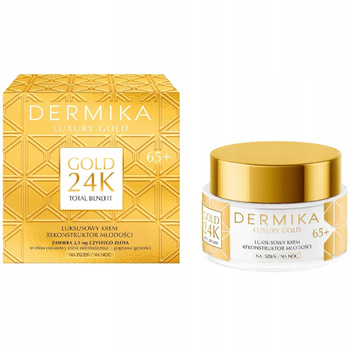 Dermika Gold 24K Total Benefit Krem Do Twarzy Rekonstruktor Młodości 65+