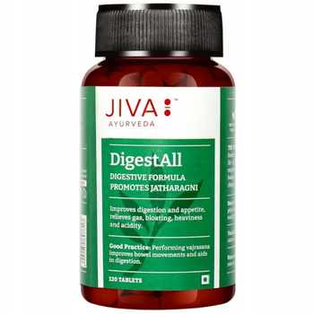 Jiva Ayurveda DigestAll Suplement Diety Na Układ Trawienny 120 Tabletek