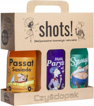 LAQ Zestaw Czyściopak Męski x3 Żel Pod Prysznic