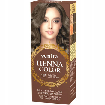 Venita Ziołowy Balsam Koloryzujący Naturalna Henna Do Włosów 113 Jasny Brąz