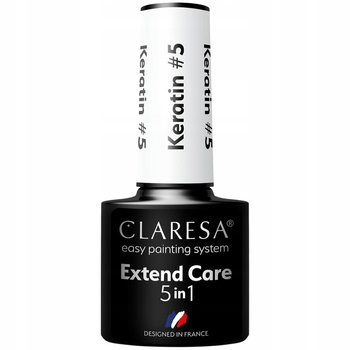 Claresa Extend Care 5in1 Keratin Baza Hybrydowa Do Paznokci Bezbarwna 5 5g