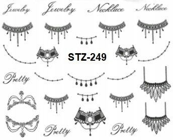 Naklejka wodna do paznokci STZ-249