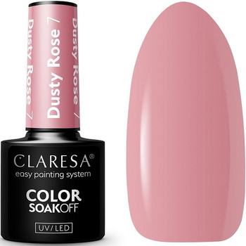 Claresa Lakier Hybrydowy Dusty Rose 7 Róż Nude 5g