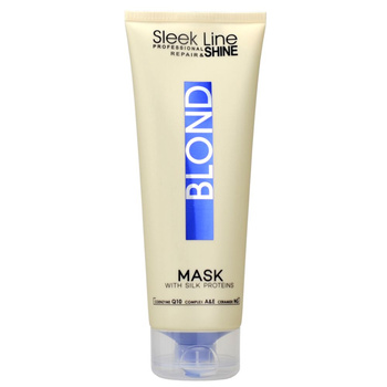 Stapiz Sleek Line Blond Maska z Jedwabiem Niebieska 250ml