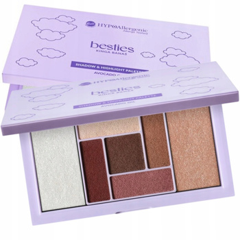 Bell Hypoallergenic x Besties Paleta Cieni Do Powiek i Rozświetlaczy 18g