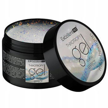 Excellent PRO Thixo Budujący Żel Do Paznokci z Brokatem Milky Hexagon 15g