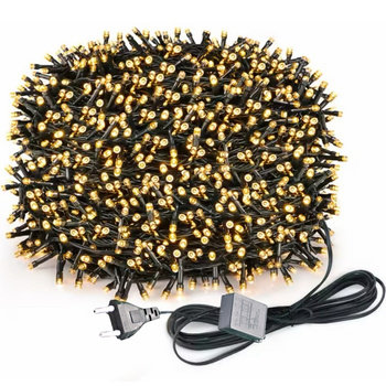 CoolStaff Lampki Świąteczne Światełka Choinkowe LED Ciepłe Zewnątrzne  500 Sztuk