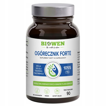 Biowen Ogórecznik Forte 1050mg Suplement Diety Układ Moczowy 90 Kapsułek