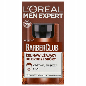 Loreal Paris Men Expert Barber Club Nawilżający Żel Do Twarzy i Brody 50 ml