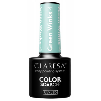Claresa Lakier Hybrydowy Do Paznokci Green Winks 4 Jasna Miętowa Zieleń 5g