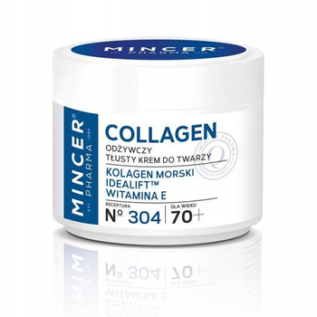 Mincer Collagen Odżywczy Krem Do Twarzy Na Dzień i Na Noc Tłusty 70+