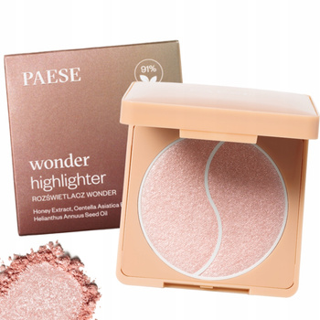 Paese Wonder Highlighter Prasowany Rozświetlacz Do Twarzy Frosted Rose 7,5g