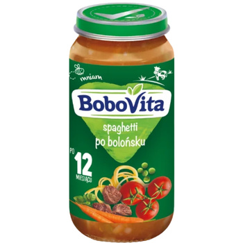 Bobovita Obiadek Dla Dzieci Spaghetti Po Bolońsku Po 12 Miesiącu 250g