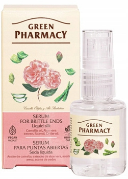 Green Pharmacy Serum Olejek Jedwab Róża Piżmowa Na Łamliwe Końcówki 30ml
