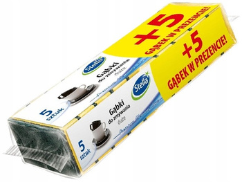 Stella Gąbki Do Zmywania Duże 5+5 Gratis 10 sztuk
