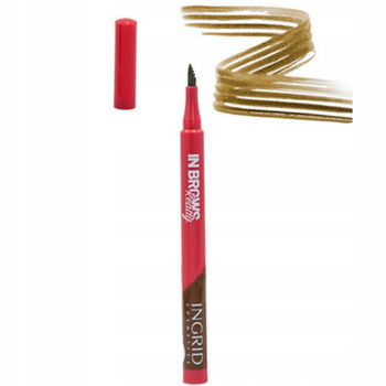 Ingrid In Brows Ready Precyzyjny Mazak Pisak Do Brwi Jasny Brąz 01 Light