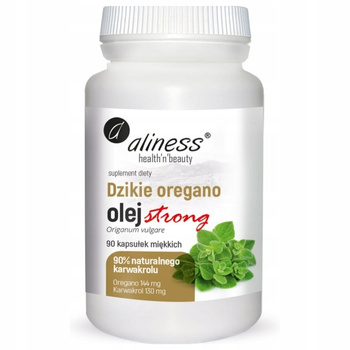 Aliness Dzikie Oregano Olej Strong 100% Naturalny Suplement Diety 90 Kaps