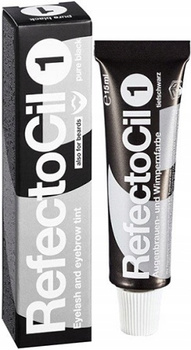 Refectocil Profesjonalna Henna w Żelu Do Brwi Rzęs 1 Pure Black Czarna 15ml