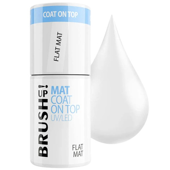 Brush Up! By Maxineczka Mat Coat On Top No Wipe Hybrydowy UV/LED Matowy 5g