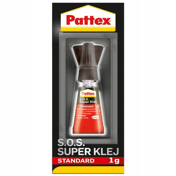 Pattex S.O.S. Super Klej Błyskawiczny Szybkoschnący Mega Mocny Standard 1g