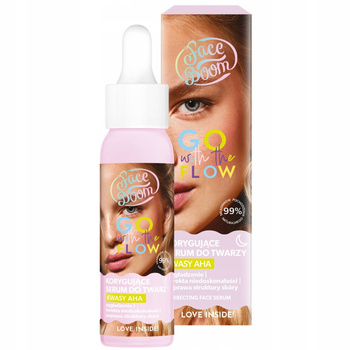 FaceBoom Go With The Flow Korygujące Serum Do Twarzy AHA Niacynamid 25ml