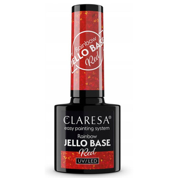 Claresa Rainbow Jello Baza Lakier Hybrydowy Red 5g