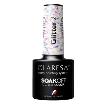 Claresa Lakier Hybrydowy Glitter 2 5g