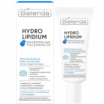 Bielenda Hydro Lipidium Barierowy Silnie Regenerujący Krem Do Twarzy 50ml