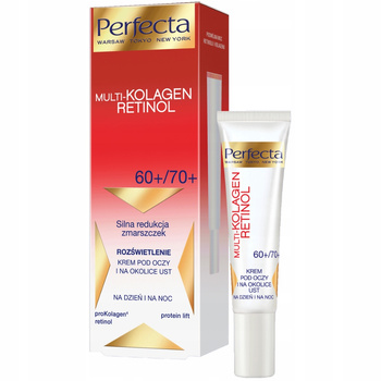 Perfecta Multikolagen Retinol Rozświetlający Krem Pod Oczy Na Powieki 60+