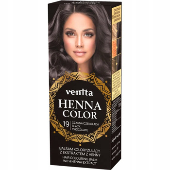 Venita Balsam Koloryzujący Naturalna Henna Do Włosów 19 Czarna Czekolada