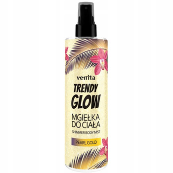 Venita Trendy Glow Rozświetlająca Mgiełka Do Ciała Brokat Pearl Gold 200ml