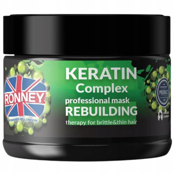 Ronney Keratin Complex Odbudowująca Maska Do Włosów Suchych Łamliwych 300ml