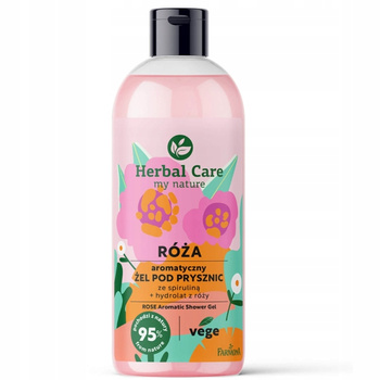 Herbal Care Relaksujący Żel Pod Prysznic Do Mycia Spirulina i Róża 500ml