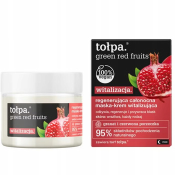 Tołpa Green Regenerujący Krem-Maska Do Twarzy Na Noc Witalizacja 50 ml