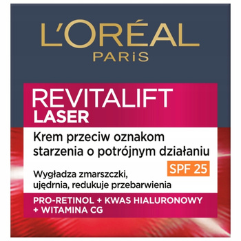 Loreal Revitalift Laser X3 Przeciwzmarszczkowy Krem Do Twarzy SPF 25 50 ml
