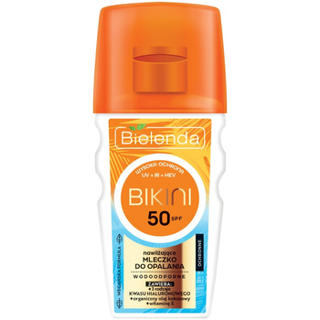 Bielenda Bikini Nawilżające Wodoodporne Mleczko Do Opalania z SPF 50 125ml