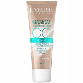 Eveline Magical Colour CC Krem Podkład Do Twarzy SPF15 51 Natural 30ml