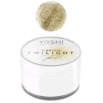 Yoshi Żel Budujący Samopoziomujący UV LED Twilight Flash Firefly Złoty 15ml