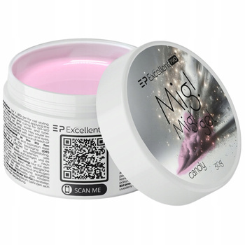 Excellent PRO Mig Mig Gel Budujący Żel Do Paznokci Mleczny Róż Candy 30g
