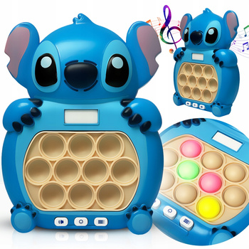 CoolStaff Gra Dla Dzieci Pop It Elektroniczna Zręcznościowa Antystresowa Niebieska