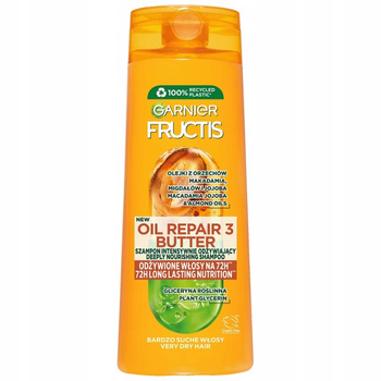 Garnier Fructis Oil Repair 3 Butter Nawilżający Szampon Do Włosów 400ml