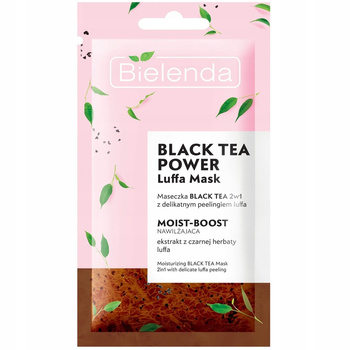 Bielenda Luffa Maseczka Black Tea Herbata 2w1 Peeling Luffa Nawilżająca