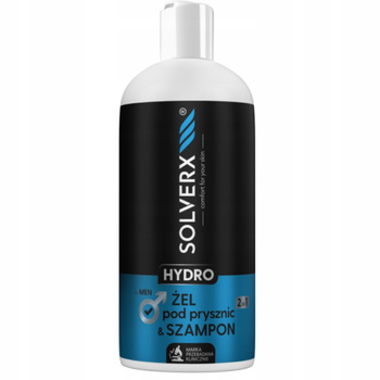 Solverx Hydro Men 2w1 Żel Pod Prysznic i Szampon Do Włosów Męski 400ml