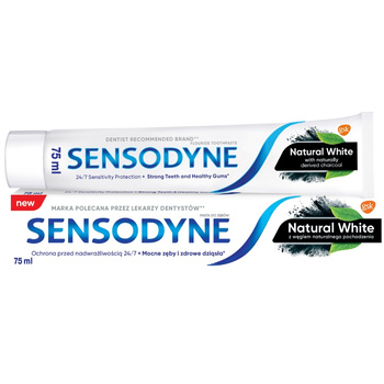 Sensodyne Natural White Wybielająca Pasta Do Zębów z Naturalnym Węglem 75ml