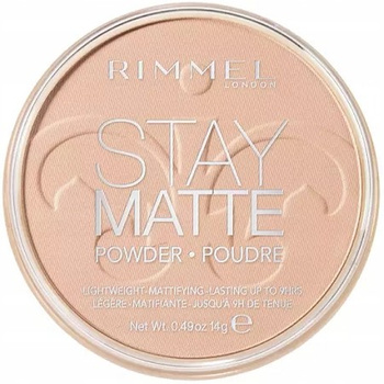 Rimmel Puder Stay Matte Matujący 003 Peach Glow