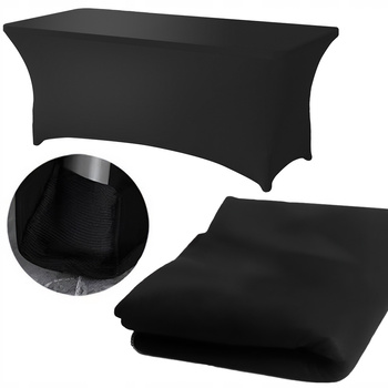 Prześcieradło Na Łóżko Kosmetyczne Wielokrotnego Użytku Czarne 183x76x76 cm